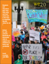 We 2.0 cover image showing school safety rally